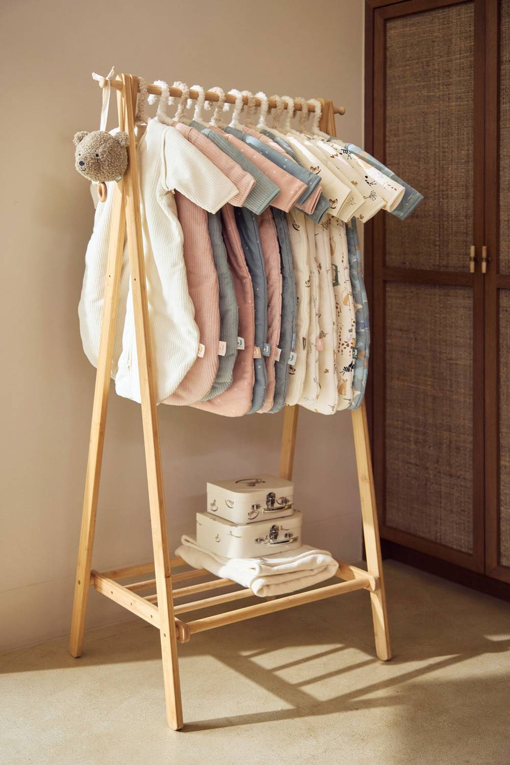 Jollein Baby Schlafsack mit abnehmbaren Ärmeln 90cm Rib - Ivory Fabrikpreis