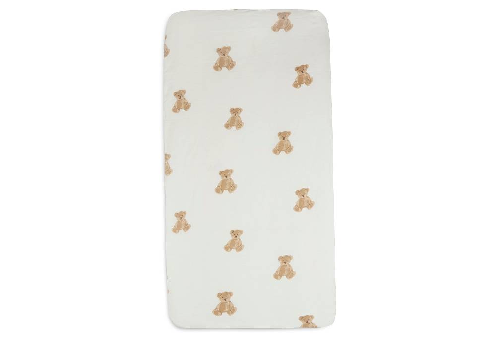 Jollein Spannbettlaken Jersey 60x120cm Teddy Bear Weihnachtsangebot