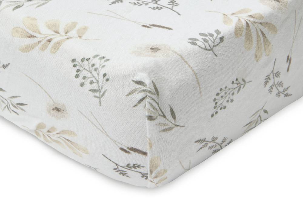 Jollein Spannbettlaken Jersey 60x120cm Wild Flowers Valentinstagsangebot