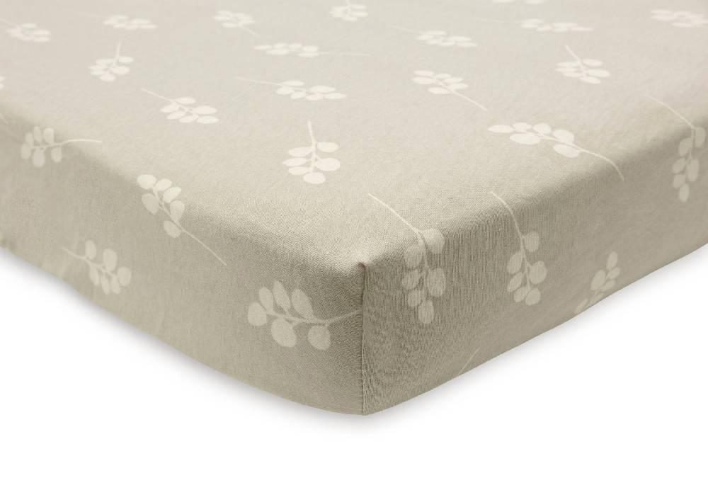 Jollein Spannbettlaken Jersey 70x140/75x150cm Twig Olive Green Top Angebot