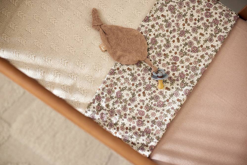 Jollein Spannbettlaken Jersey 70x140/75x150cm Wild Rose Blitzangebot