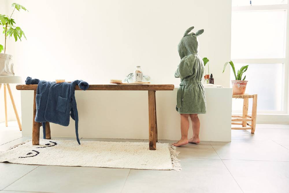 Jollein Bademantel 1-2 Jahre Ash Green Super Rabatt