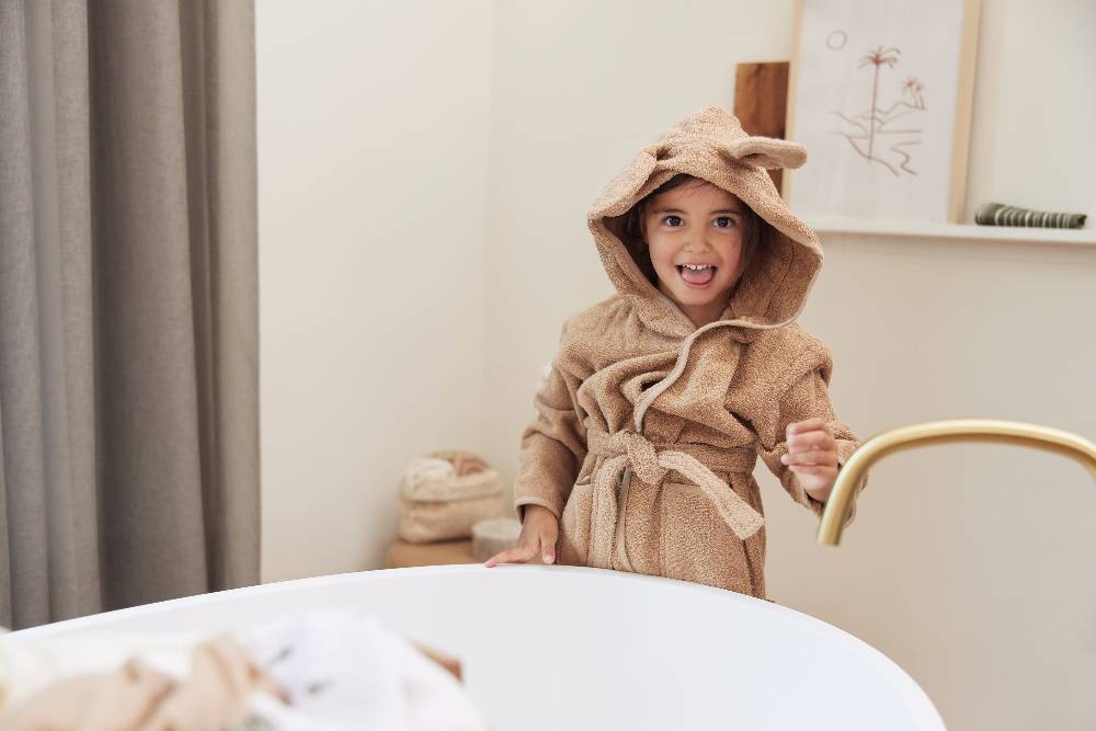 Jollein Bademantel 3-4 Jahre Biscuit Riesige Rabatte