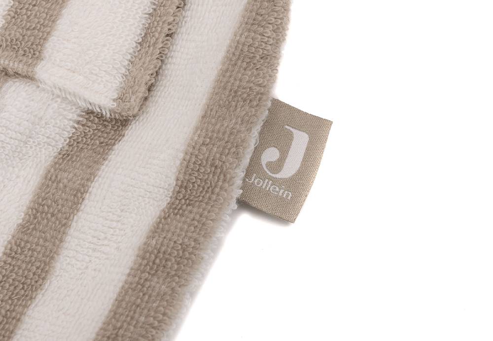 Jollein Bademantel 3-4 Jahre Stripe Frottee Olive Green GOTS Begrenzt auf 3 Tage