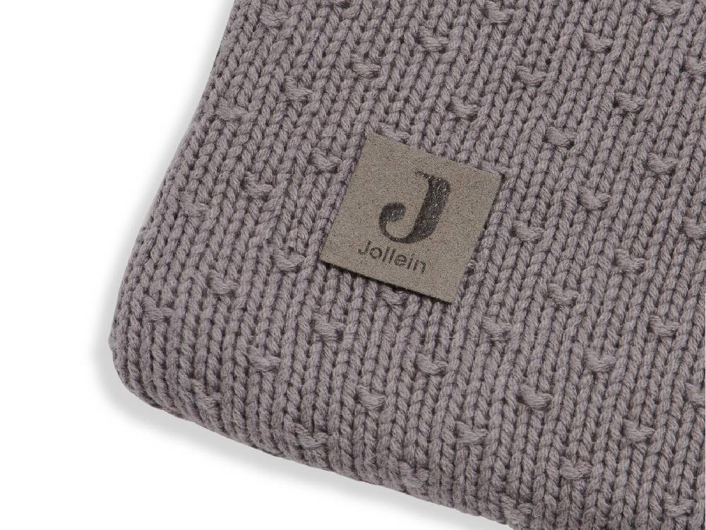 Jollein Krabbeldecke 80x100cm Bliss Knit Teddy Storm Grey Fabrik Onlineshop