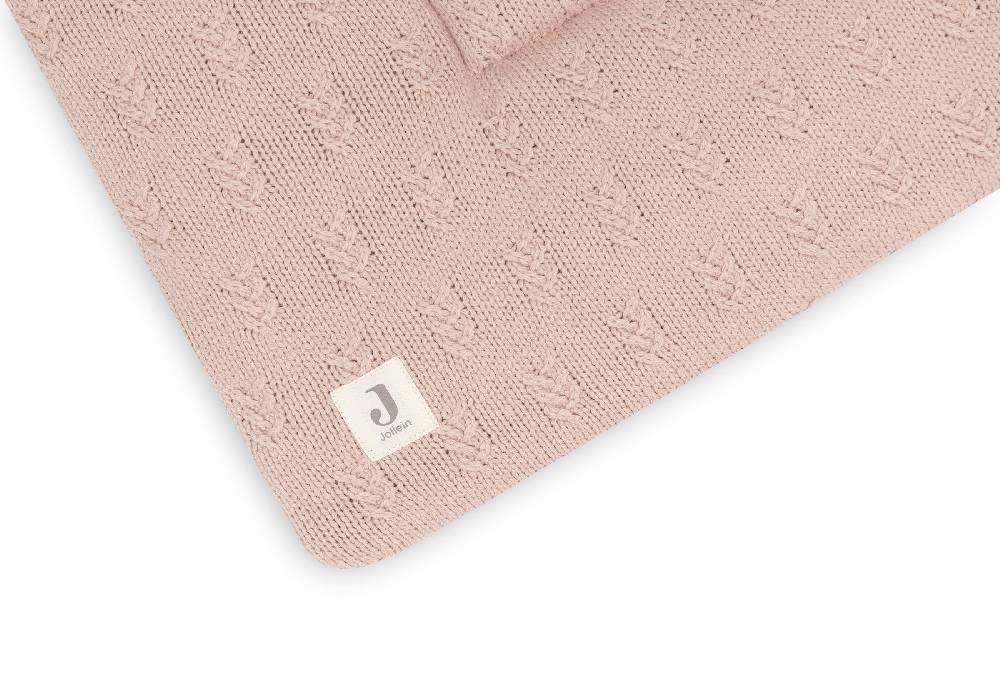 Jollein Krabbeldecke 75x95cm Grain Knit Wild Rose Rabatt