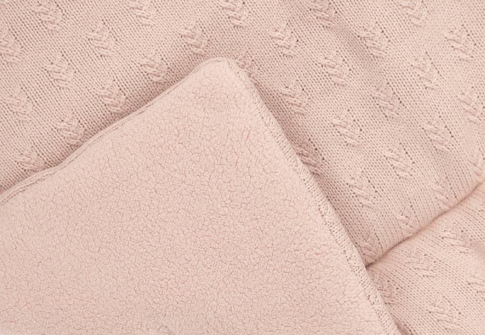 Jollein Krabbeldecke 75x95cm Grain Knit Wild Rose Rabatt