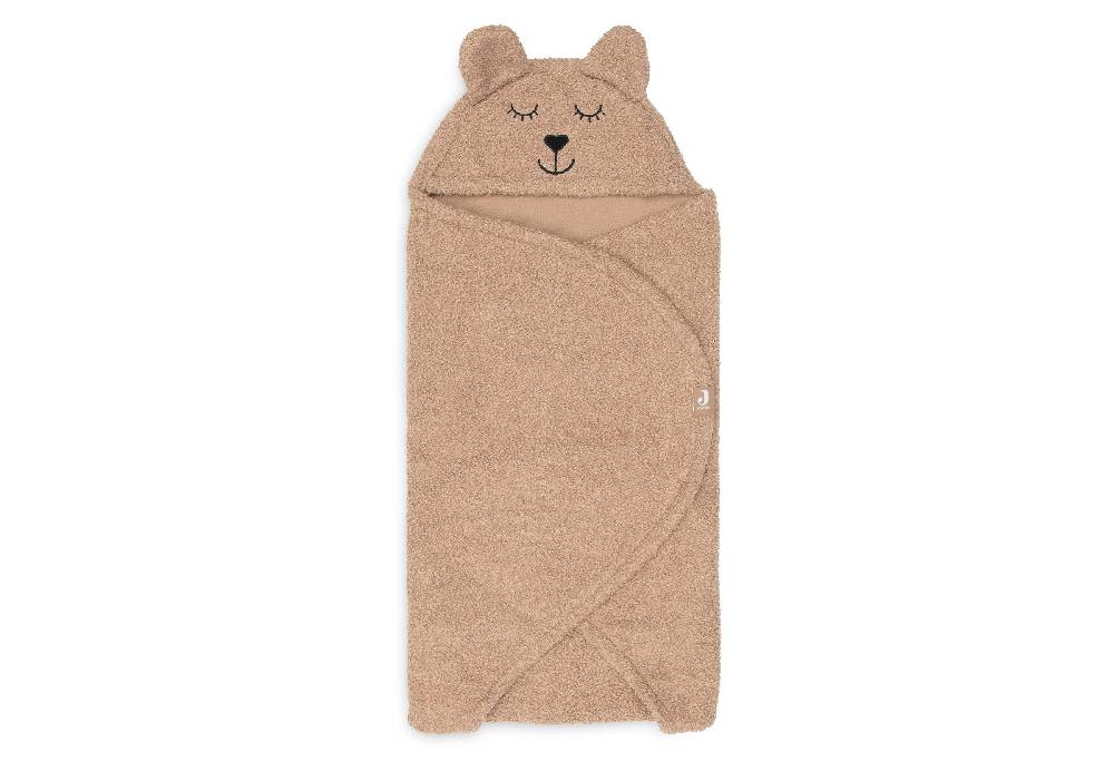 Jollein Einschlagdecke für Babyschale Bear Boucle Biscuit Saisonschlussverkauf