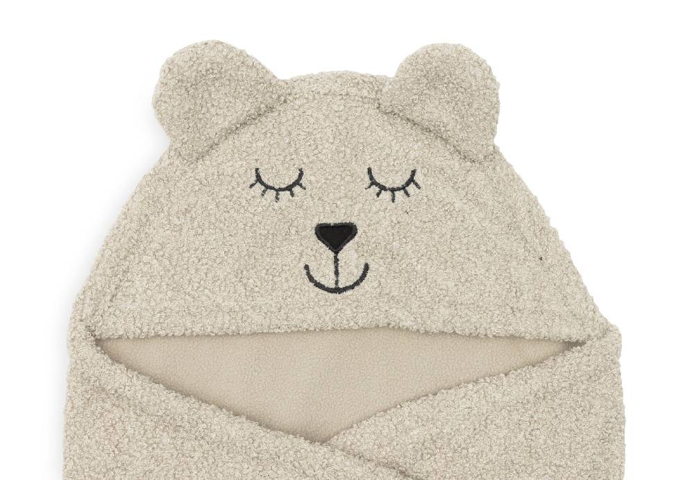 Jollein Einschlagdecke für Babyschale Bear Boucle Olive Green Cyber Monday