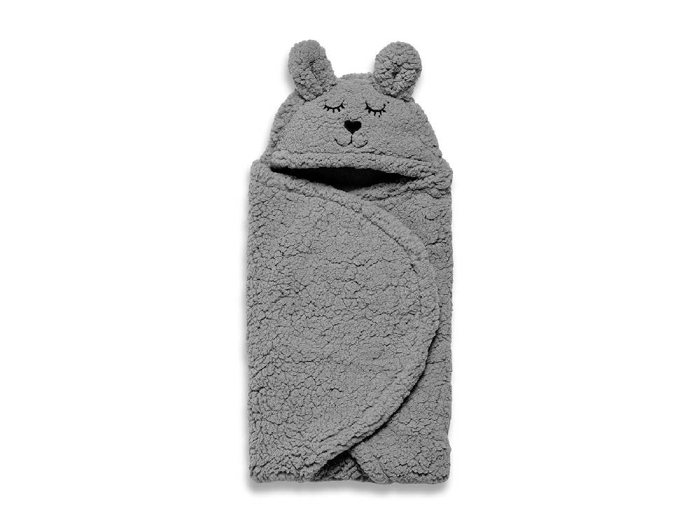 Jollein Einschlagdecke für Babyschale Bunny Storm Grey Vatertagsangebot