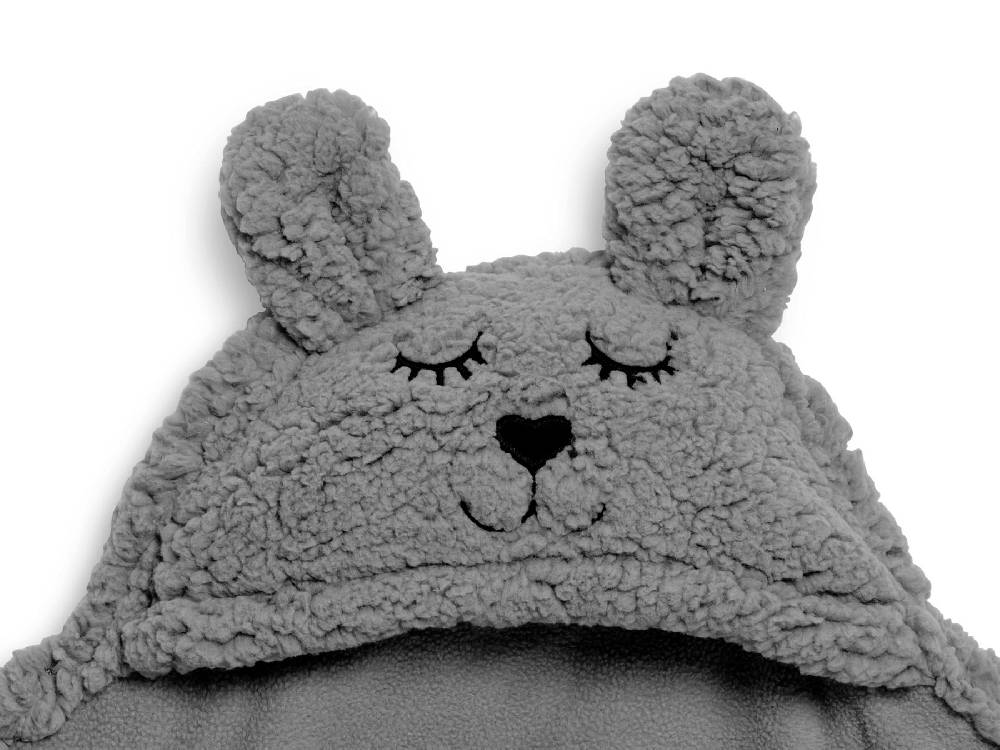 Jollein Einschlagdecke für Babyschale Bunny Storm Grey Vatertagsangebot