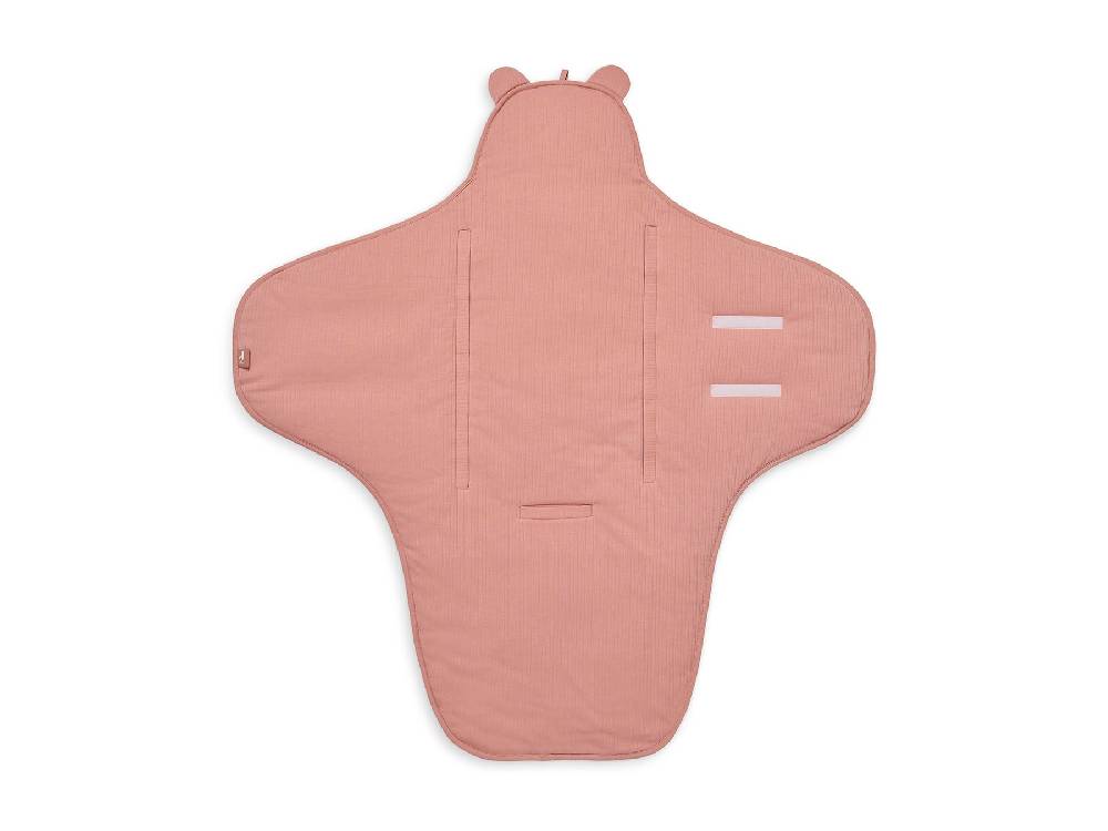 Jollein Einschlagdecke für Babyschale Basic Stripe Rosewood Valentinstagsangebot