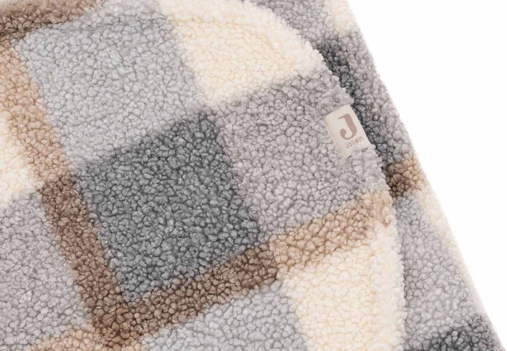 Jollein Einschlagdecke für Babyschale Bunny Check - Boucle Jubiläumsangebot