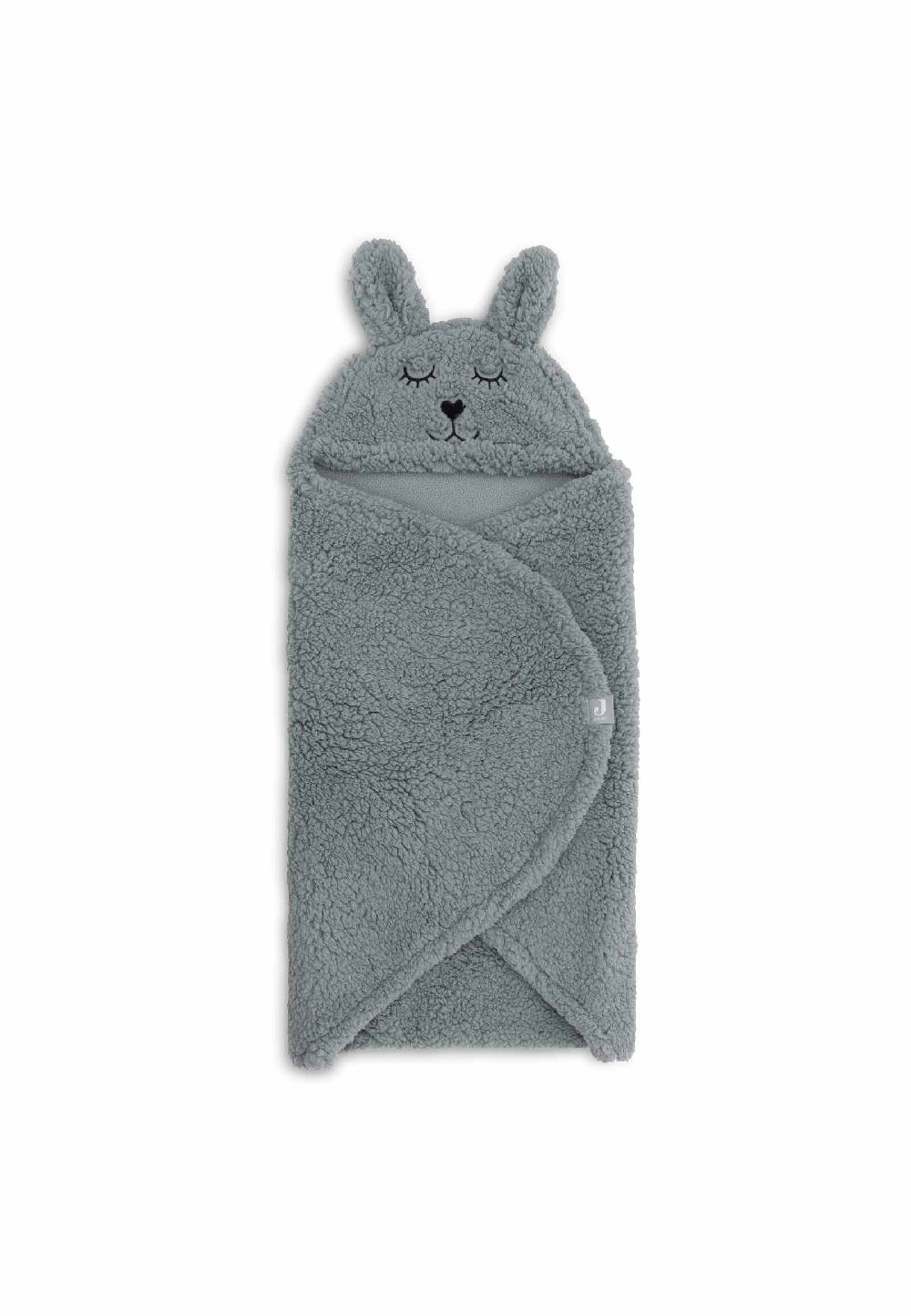 Jollein Einschlagdecke für Babyschale Bunny - Sea Green Lagerräumung