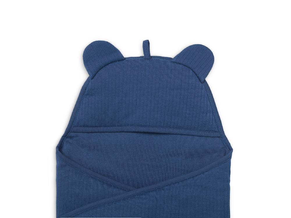 Jollein Einschlagdecke für Babyschale Basic Stripe Jeans Blue Neueste Mode