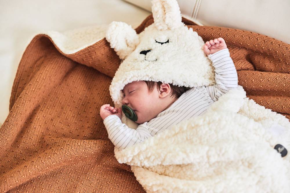 Jollein Einschlagdecke für Babyschale Bunny Off-White Online Outlet