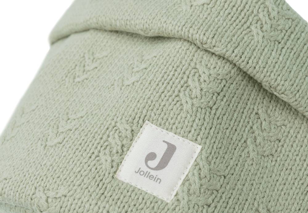 Jollein Pflegekörbchen Grain Knit Olive Green Räumungsverkauf