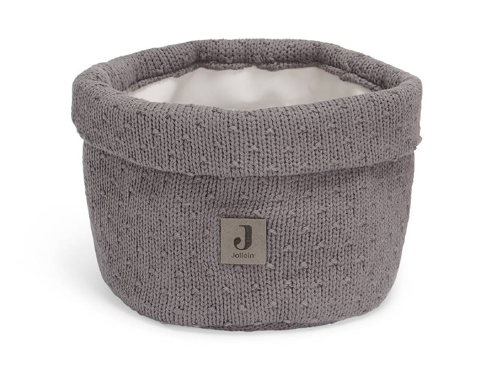 Jollein Pflegekörbchen Bliss Knit Storm Grey