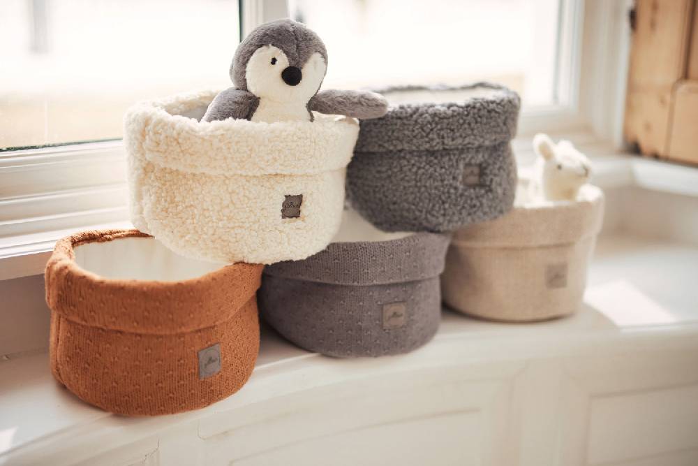 Jollein Pflegekörbchen Bliss Knit Storm Grey Kauf eins, bekomm eins gratis