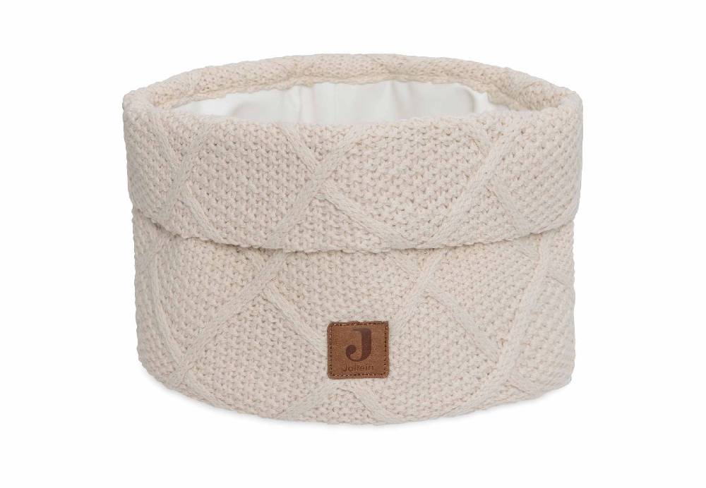 Jollein Pflegekörbchen Check Knit - Oatmeal