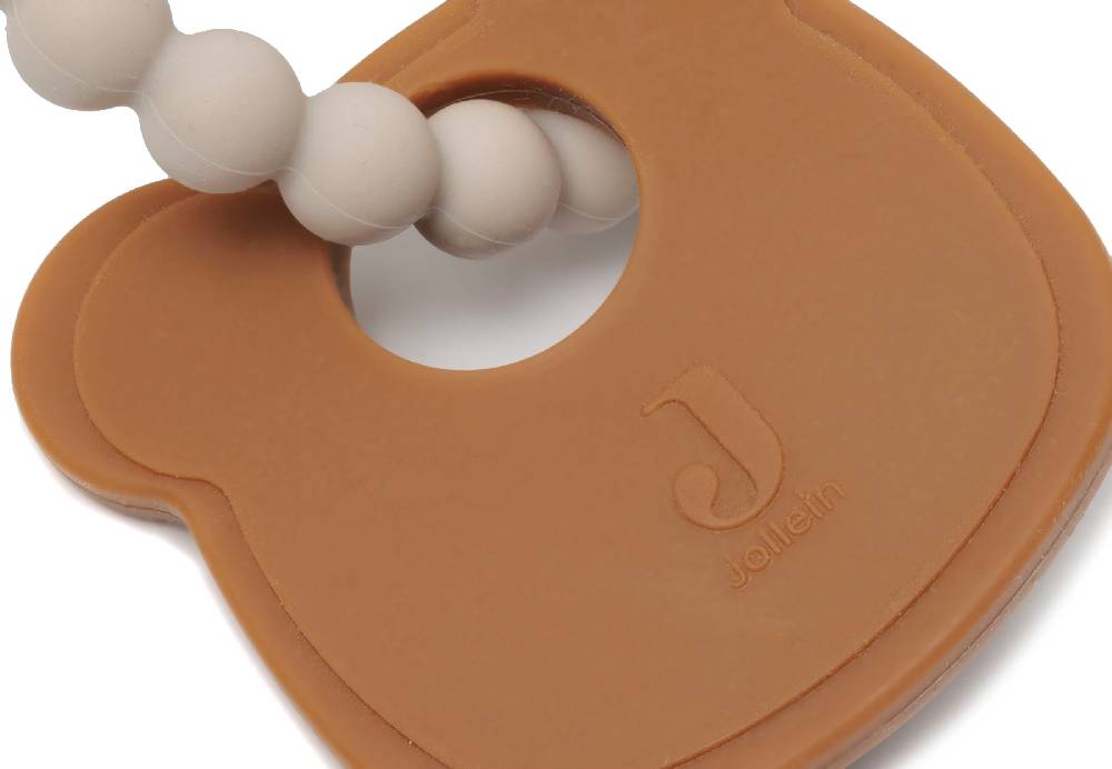 Jollein Beißring Silikon 15x11x1cm Teddy Bear Letzte 2 Tage
