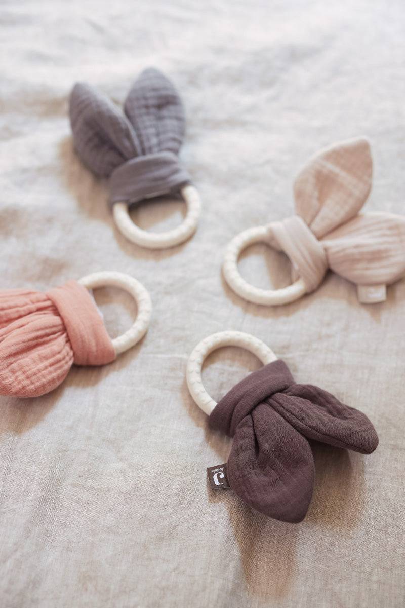 Jollein Beißring Silikon Bunny Ears Storm Grey Kostenloser Versand international