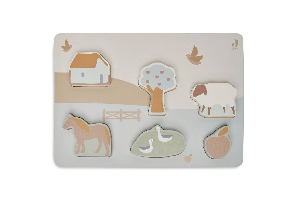 Jollein Puzzle aus Holz Farm