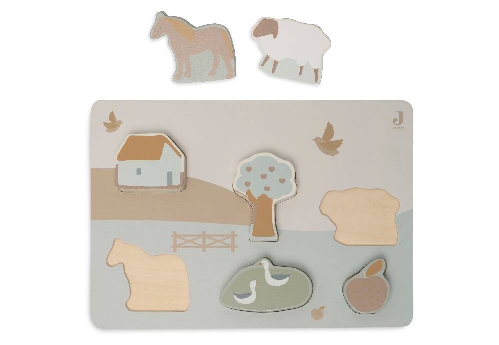 Jollein Puzzle aus Holz Farm Rabatte dieses Monats