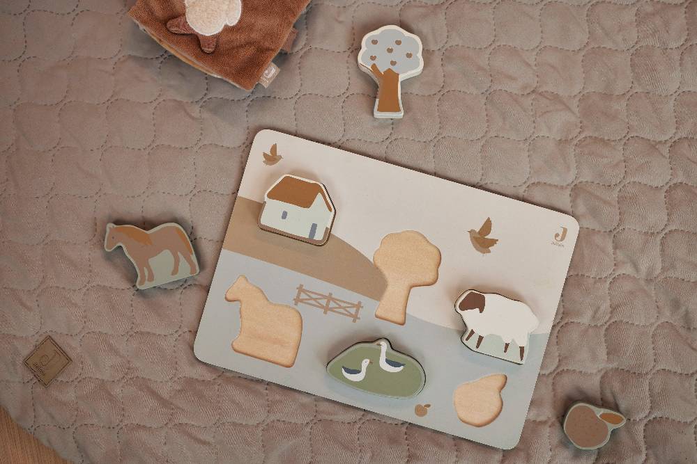 Jollein Puzzle aus Holz Farm Rabatte dieses Monats