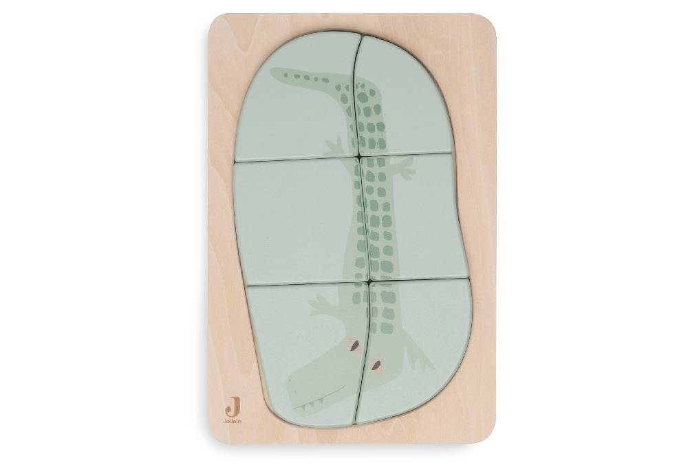 Jollein Puzzle aus Holz - Jungle Jambo - Croco