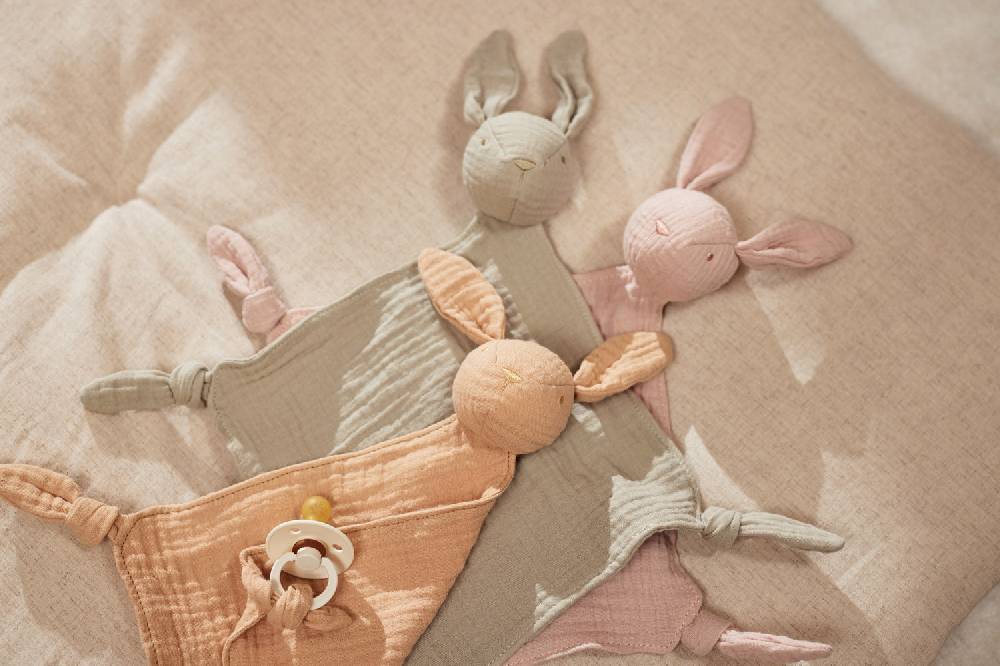 Jollein Schmusetuch Bunny Ears Wild Rose Flash Sale