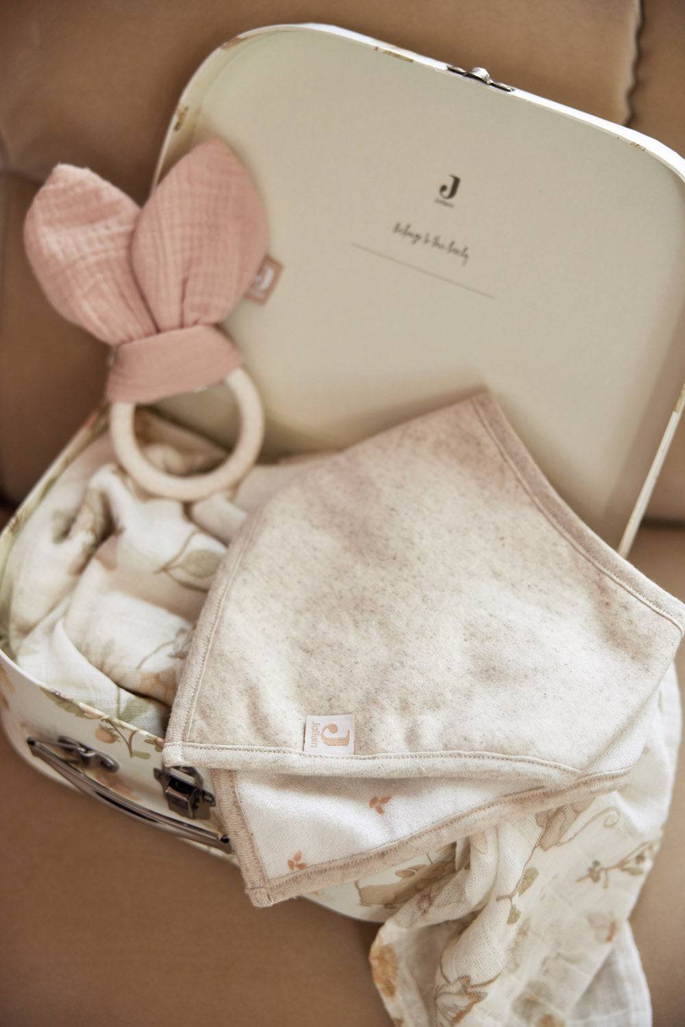 Jollein Schmusetuch Bunny Ears Wild Rose Flash Sale