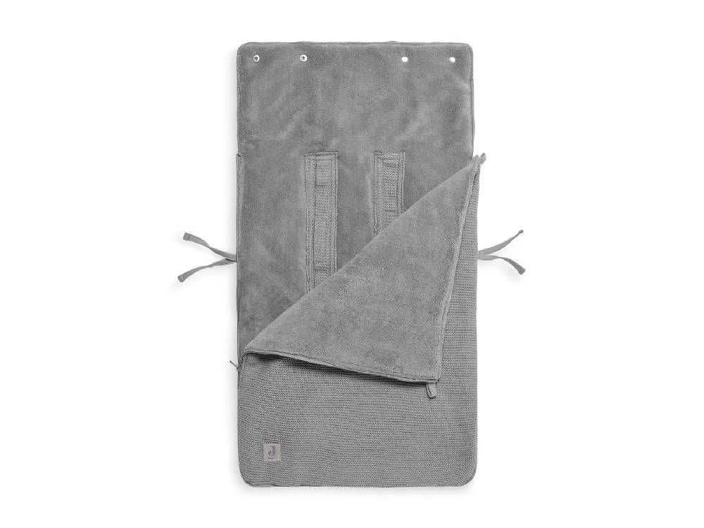 Jollein Fußsack gruppe 0+ 3/5 punkte Basic Knit Stone Grey Online