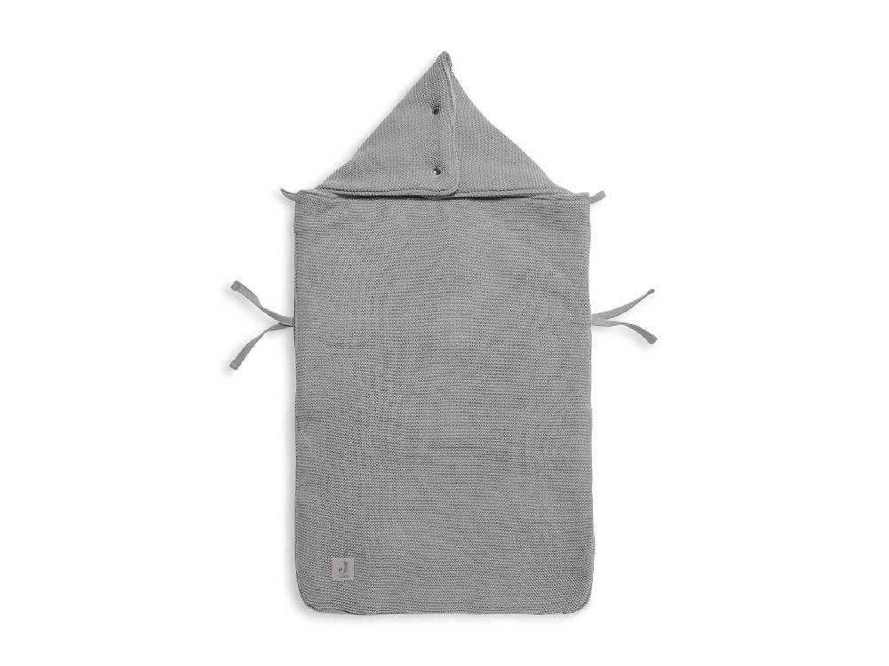 Jollein Fußsack gruppe 0+ 3/5 punkte Basic Knit Stone Grey Online