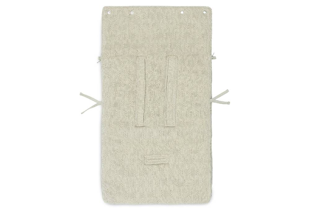 Jollein Fußsack gruppe 0+ 3/5 punkte Grain Knit Olive Green im Angebot