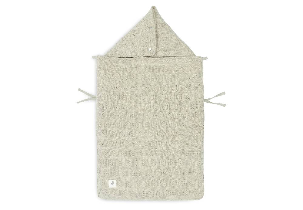 Jollein Fußsack gruppe 0+ 3/5 punkte Grain Knit Olive Green im Angebot