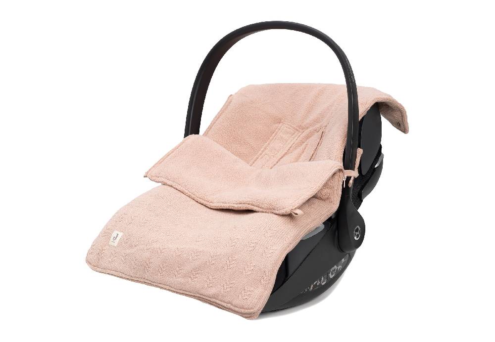 Jollein Fußsack gruppe 0+ 3/5 punkte Grain Knit Wild Rose