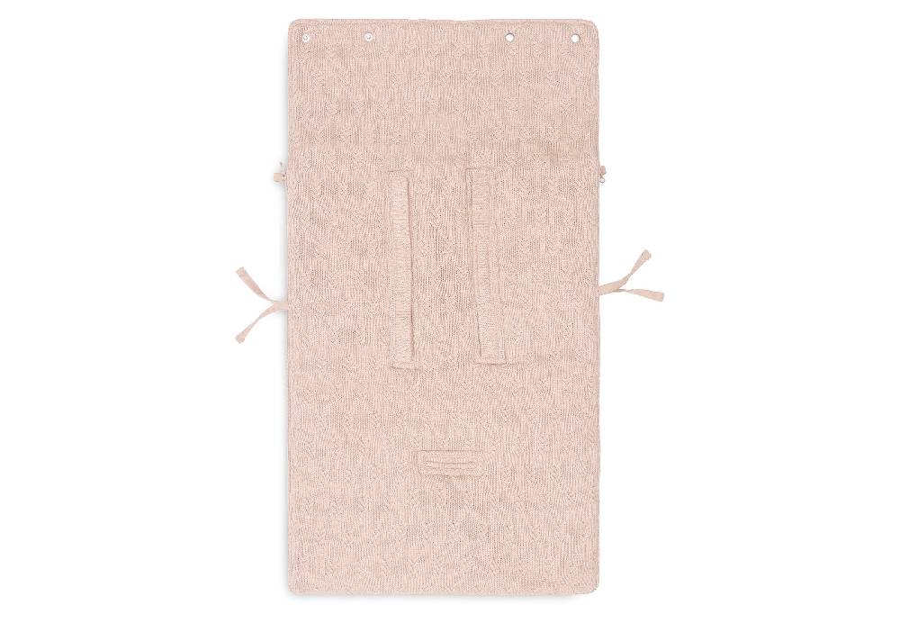 Jollein Fußsack gruppe 0+ 3/5 punkte Grain Knit Wild Rose Fabrikverkauf