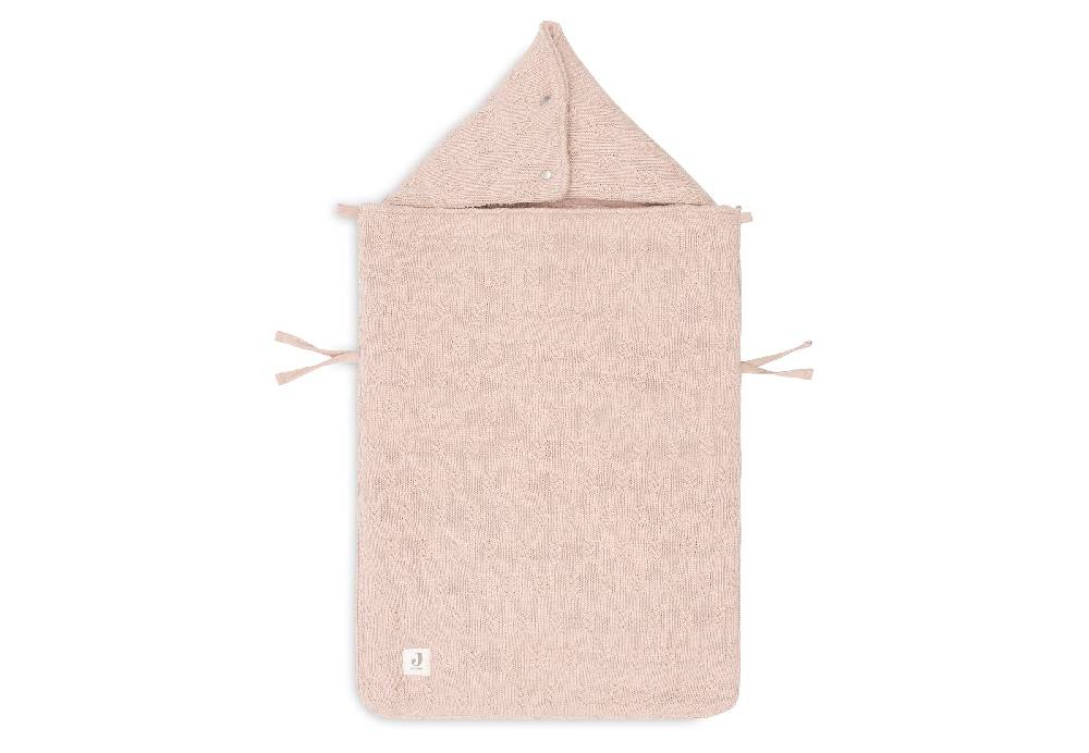 Jollein Fußsack gruppe 0+ 3/5 punkte Grain Knit Wild Rose Fabrikverkauf