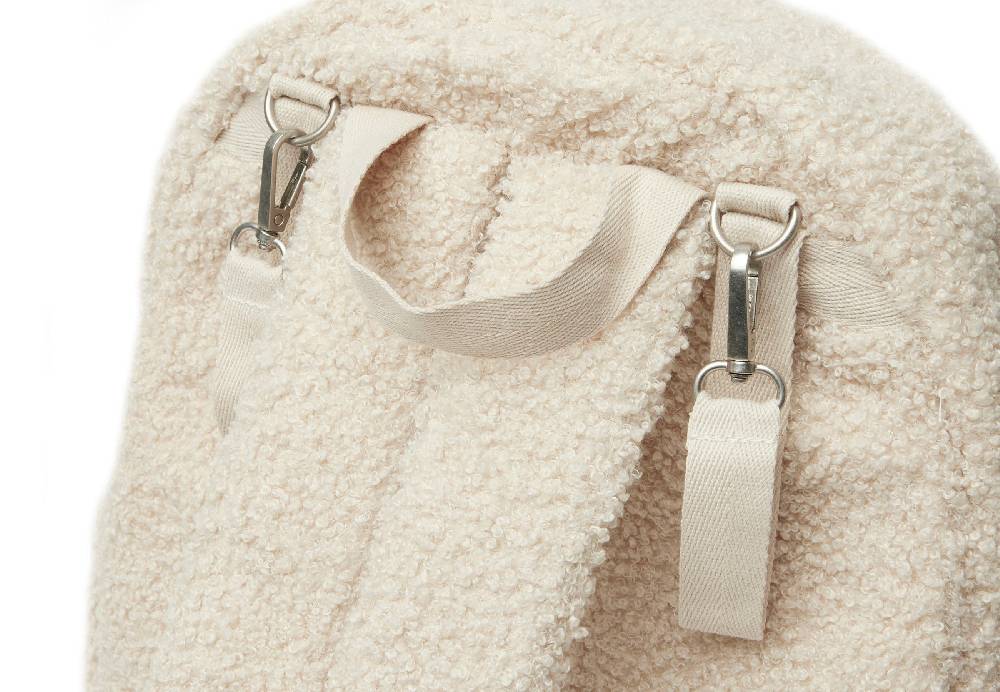 Jollein Wickeltasche Rucksack Boucle Naturel Lagerräumung