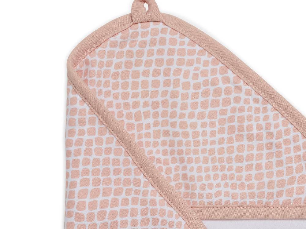 Jollein Kapuzenhandtuch 75x75cm Snake Pale Pink Letzte 3 Tage