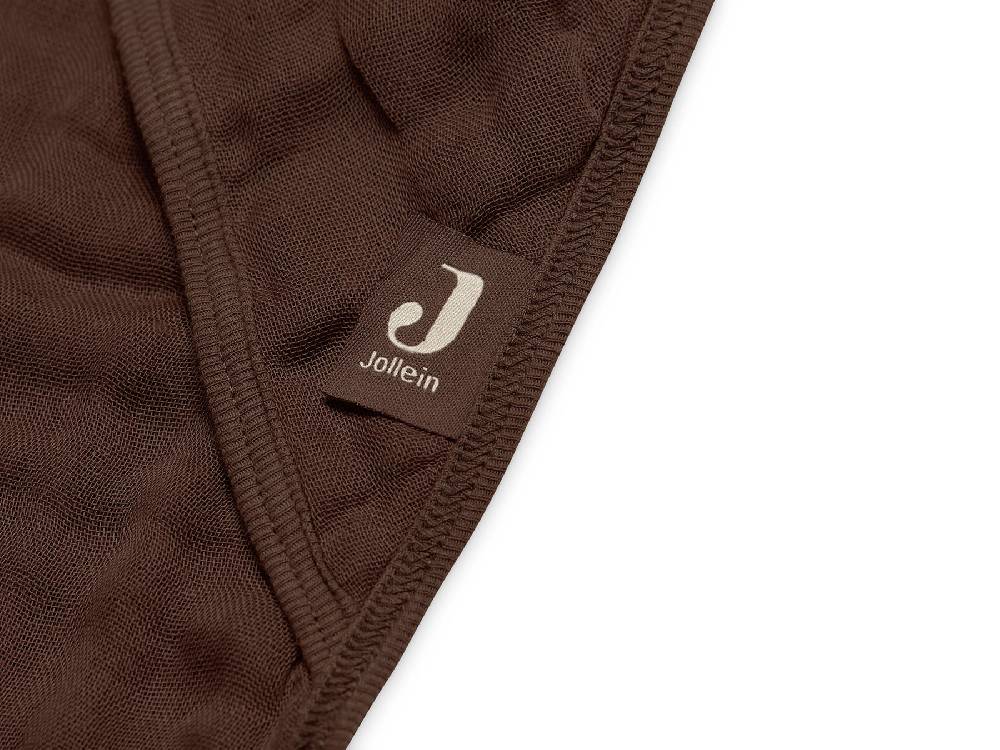 Jollein Kapuzenhandtuch Wrinkled Cotton 75x75cm Chestnut JETZT KAUFEN