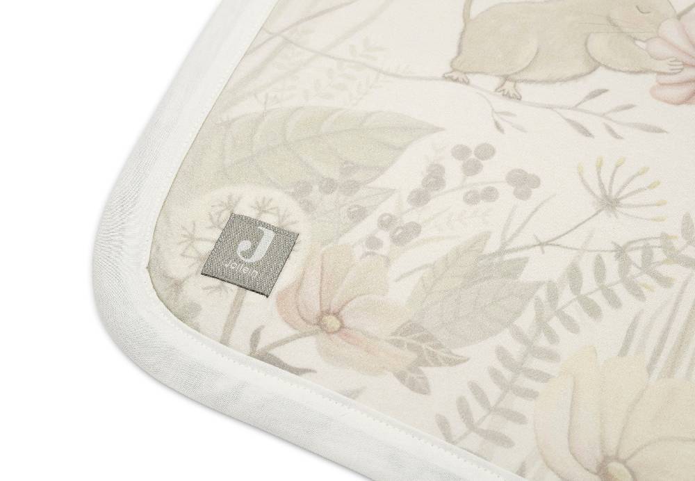 Jollein Decke Kinderbett 100x150cm Dreamy Mouse/Velvet Fleece Vierteljährliche Förderung