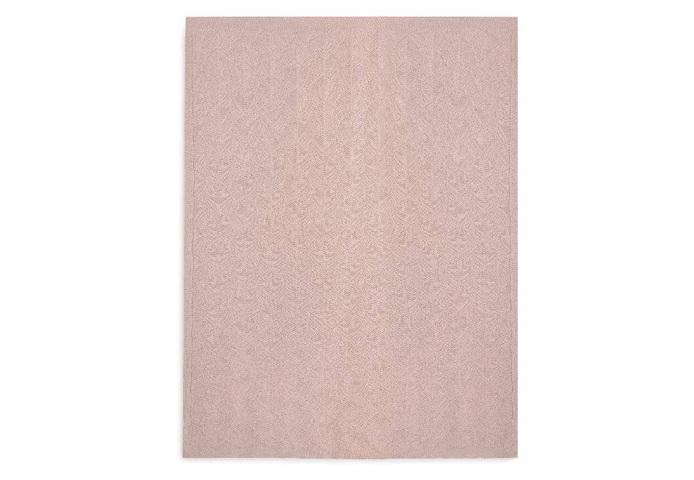 Jollein Decke Kinderbett 100x150cm Shell Knit Wild Rose GOTS Discount Store für neue Produkte