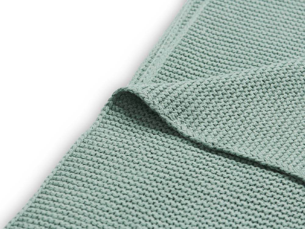 Jollein Decke Wiege 75x100cm Basic Knit Forest Green Riesige Rabatte