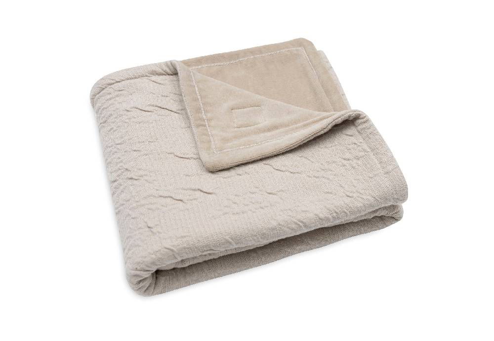 Jollein Decke Wiege 75x100cm Soft Waves Nougat Fabrikladen