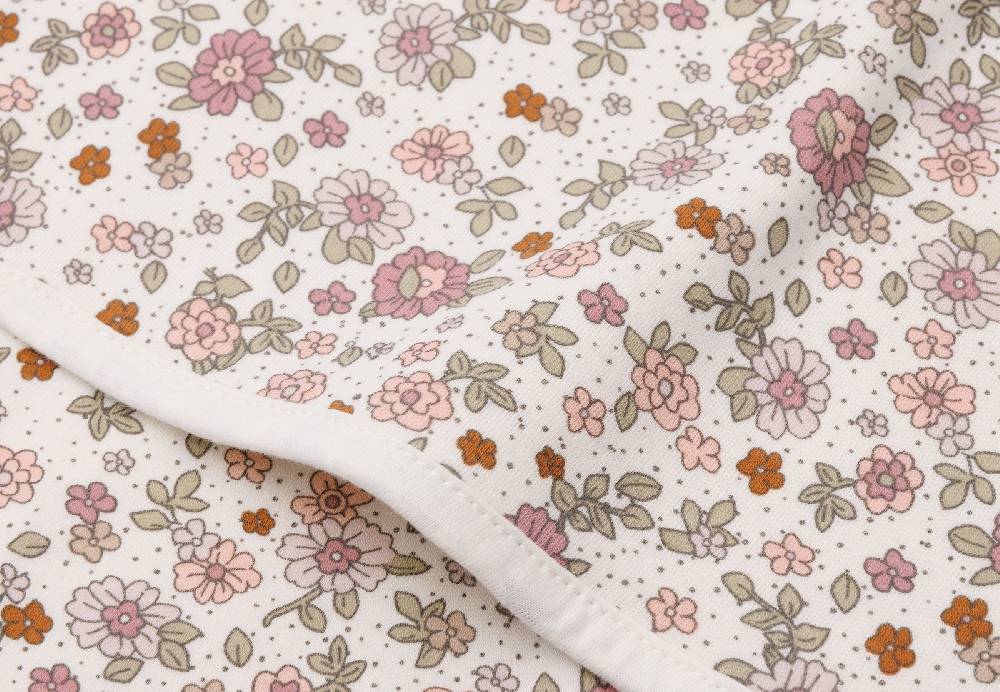 Jollein Decke Wiege Jersey 75x100cm Retro Flowers Im Verkauf