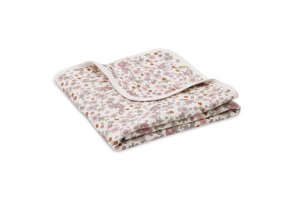 Jollein Decke Wiege Jersey 75x100cm Retro Flowers Im Verkauf