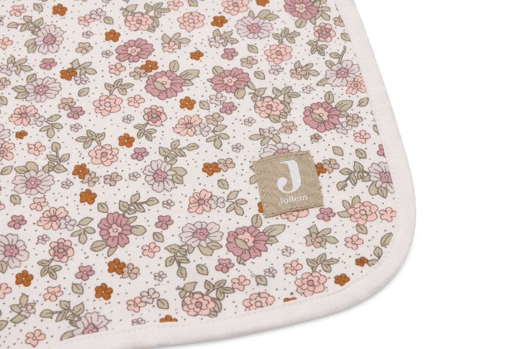 Jollein Decke Wiege Jersey 75x100cm Retro Flowers Im Verkauf