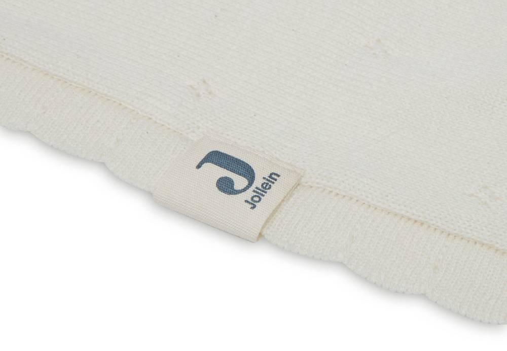 Jollein Decke Kinderbett 100x150cm Pointelle Ivory GOTS 2025